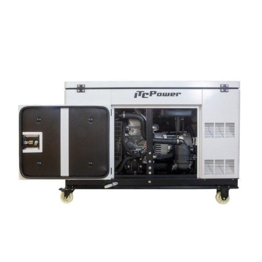 Gerador ITCPower DG12000XSEM Diesel Monofásico 10 kW AVR Arranque Elétrico