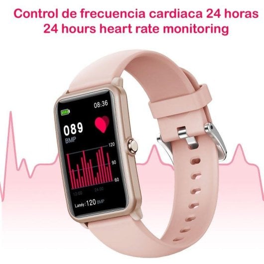 Aktivitätsarmband Dam Electronics H86B Bluetooth 5.0 Schwarz 4 Tage Akkulaufzeit Benachrichtigungen Wasserdicht Herzfrequenzmessung Sportmodi