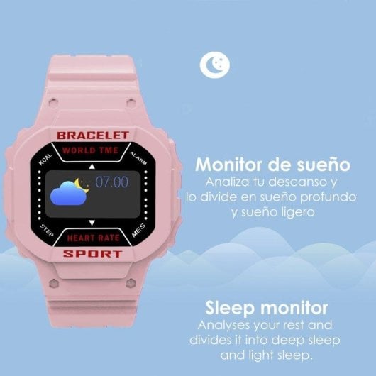 Pulsera de Actividad Dam Electronics I3 Bluetooth Pantalla LCD Negro 7 días monitor salud notificaciones