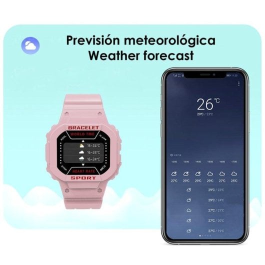 Pulsera de Actividad Dam Electronics I3 Bluetooth Pantalla LCD Negro 7 días monitor salud notificaciones