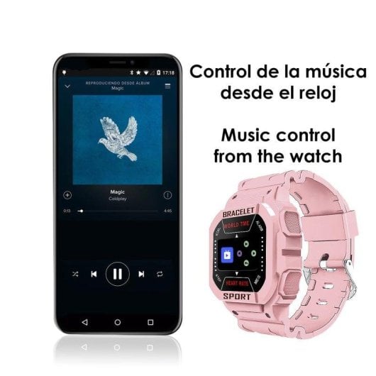 Pulsera de Actividad Dam Electronics I3 Bluetooth Pantalla LCD Negro 7 días monitor salud notificaciones