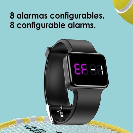 Aktivitätsarmband Dam Electronics PWCT LED USB 30 Tage 8 Alarme Temperaturmessung