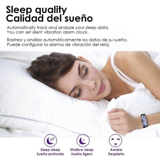 Aktivitätsarmband Dam Electronics T118 Bluetooth IP67 Farbdisplay Schwarz Gesundheitsüberwachung