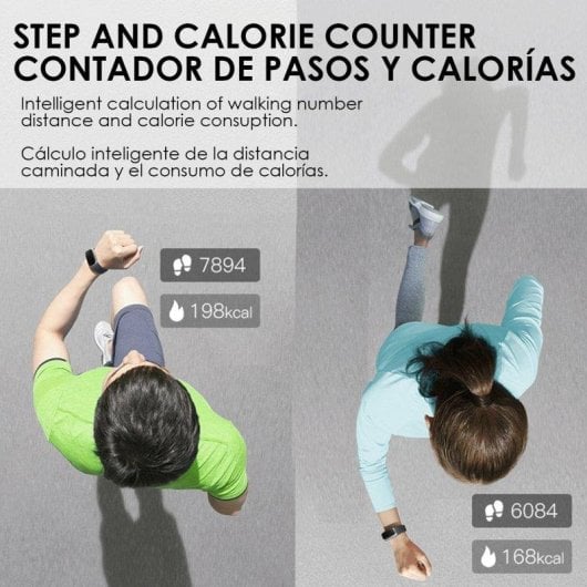 Aktivitätsarmband Dam Electronics T118 Bluetooth IP67 Farbdisplay Schwarz Gesundheitsüberwachung