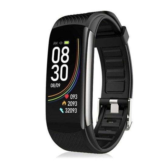 Aktivitätsarmband Dam Electronics T118 Bluetooth IP67 Farbdisplay Schwarz Gesundheitsüberwachung