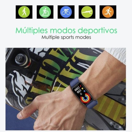 Aktivitätsarmband Dam Electronics TK71 Pro Bluetooth 1,47" IP68 200mAh Gesundheitsüberwachung