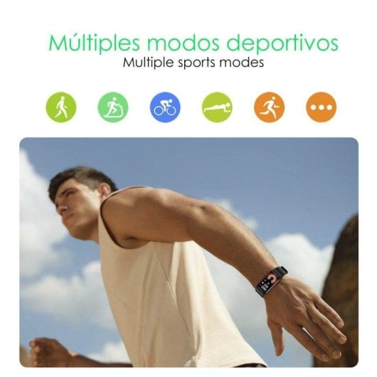 Aktivitätsarmband Dam Electronics TK72 Bluetooth 1,47 Zoll IPS Display IP68 200mAh Blutsauerstoff Pulsüberwachung Blutzuckeranalyse Glukosemanagement