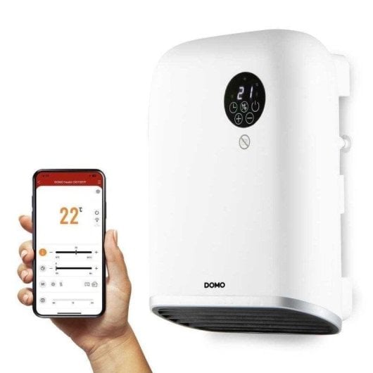 Radiador Elétrico Domo DO7357F 2000W Controlo WiFi Temporizador IP24