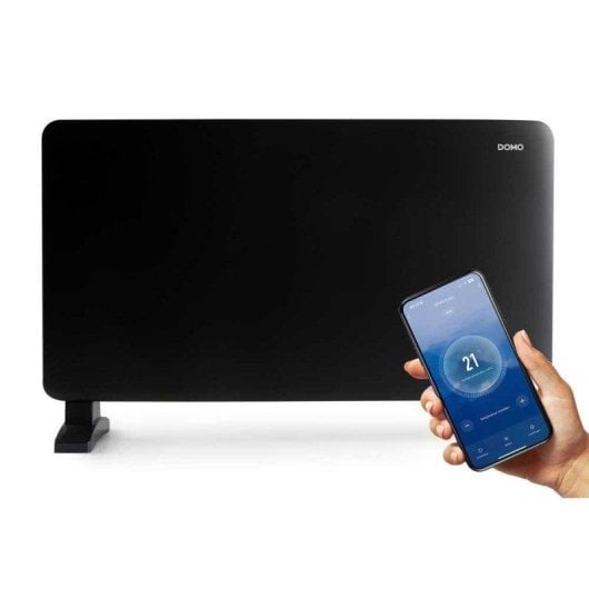 Radiateur Électrique Domo DO7355CH 2000W taille compacte contrôle WiFi écran tactile sécurité avancée
