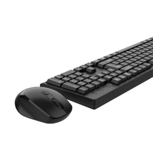 Teclado y ratón Dam Electronics CMK-326 inalámbrico 2.4G 1600 DPI negro ergonómico