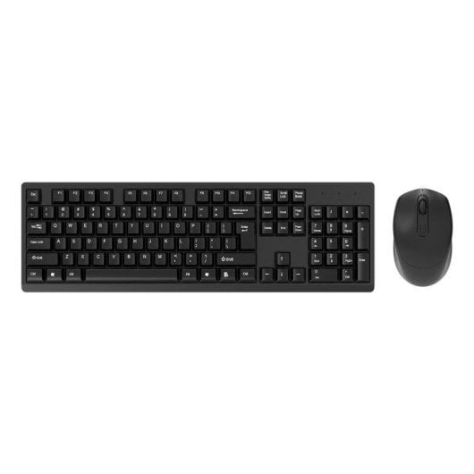 Teclado y ratón Dam Electronics CMK-326 inalámbrico 2.4G 1600 DPI negro ergonómico