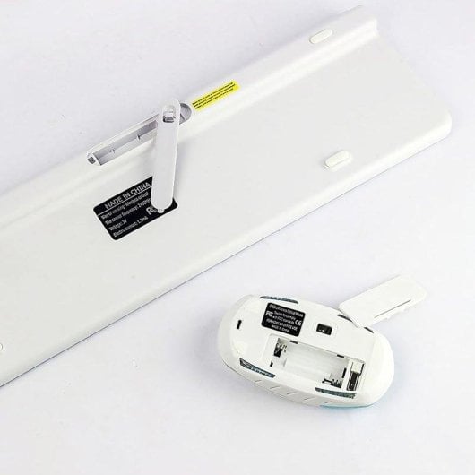 Teclado y Ratón Dam Electronics HK3960 Inalámbrico 2.4G 4 Botones Negro Ergonomía Baja Ruido