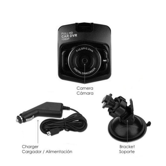 Dashcam Dam Electronics CR3 V2 cámara HD, pantalla 2,3" y visión nocturna