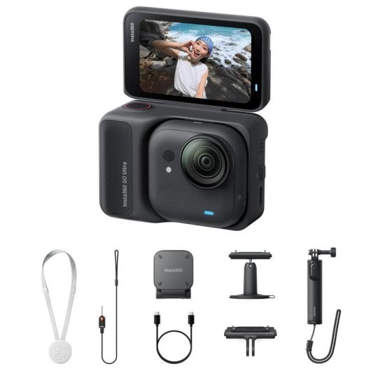 Caméra sport Insta360 GO Ultra Creator Black 4K 60ips HDR IPX8 Écran tactile 2,5"