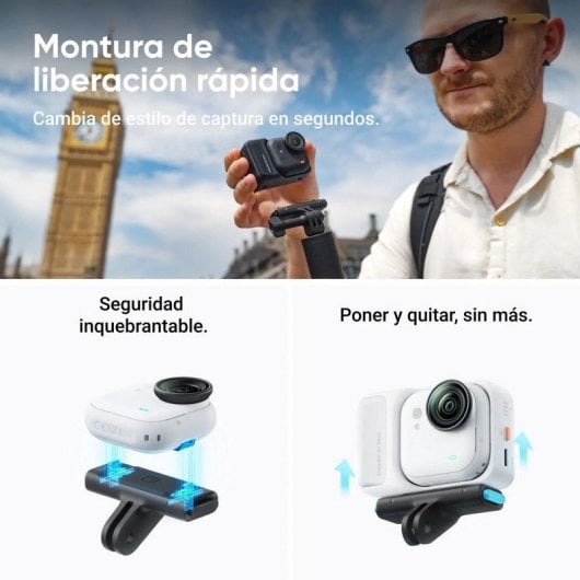 Caméra sport Insta360 GO Ultra Creator Black 4K 60ips HDR IPX8 Écran tactile 2,5"