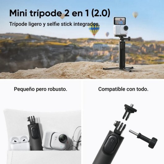 Caméra sport Insta360 GO Ultra Creator Black 4K 60ips HDR IPX8 Écran tactile 2,5"