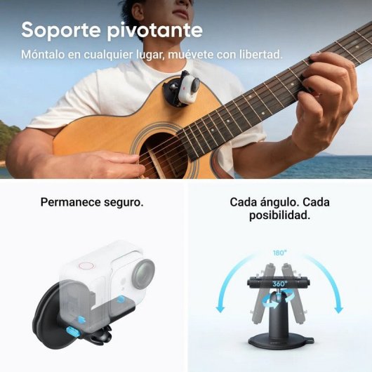 Caméra sport Insta360 GO Ultra Creator Black 4K 60ips HDR IPX8 Écran tactile 2,5"