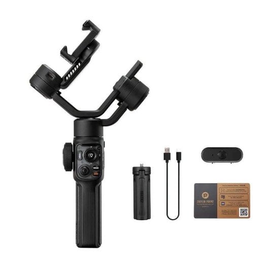 Estabilizador Zhiyun Smooth 5S AI Combo seguimiento IA luz integrada 3 ejes