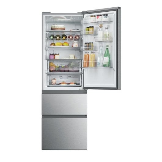 Frigorífico Combi Haier HTW5618ENMG No Frost 185cm 360L E Inox WiFi IA