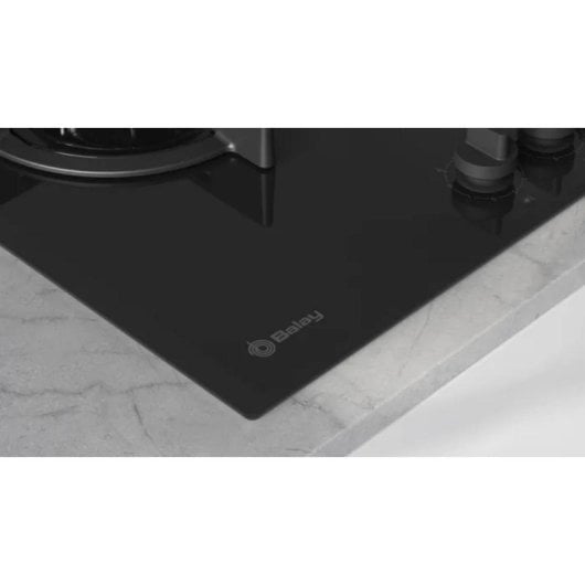 Placa Balay 3ETG663RB Gas 3 Zonas Wok Cristal Negro 60 cm