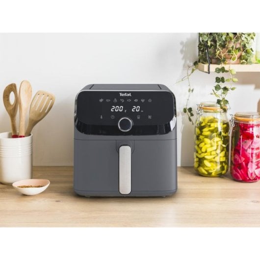 Freidora de ar Tefal Easy Fry Mega EY855BE0 7,5L 2020W com temporizador e cuba extraível