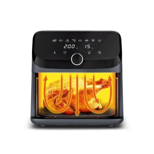 Heißluftfritteuse Tefal Easy Fry Mega EY855BE0 7,5L 2020W mit LCD, 9 Programmen