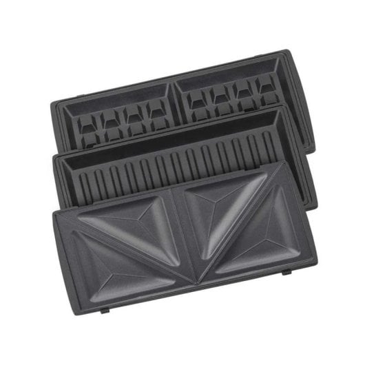 Sandwichiera Jata JESW2010 3 Piastre Rimovibili Antiaderente 750 W Nera