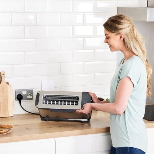 Tostador Ninja ST202EU acero inoxidable 2400W 2 rebanadas ranura larga