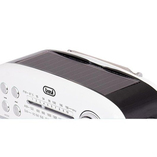 Radio portátil Trevi RA 7F50 BT Bluetooth Solar USB-C batería 1500 mAh blanca