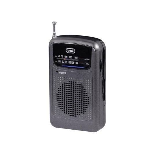 Radio Trevi RA 710 portátil analógica AM FM volumen giratorio gris