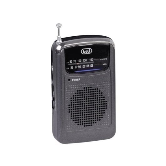 Radio Trevi RA 710 portátil analógica AM FM volumen giratorio gris