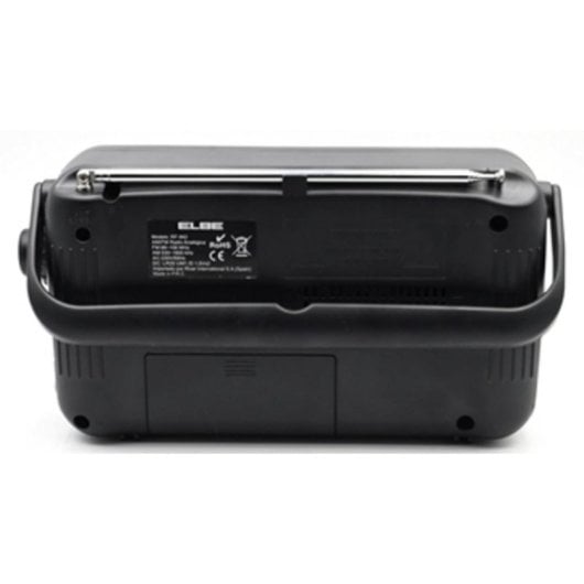 Radio portátil ELBE RF-942 analógica AM/FM 5W antena telescópica negro