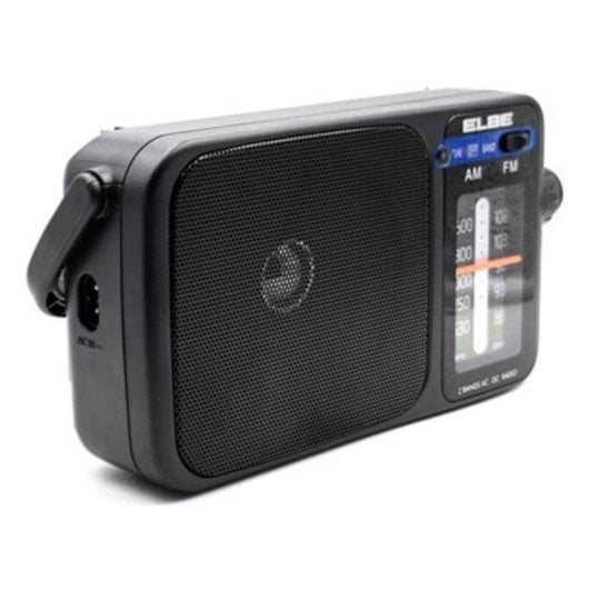 Radio Elbe RF-942 tragbar AM/FM 5W Teleskopantenne Schwarz