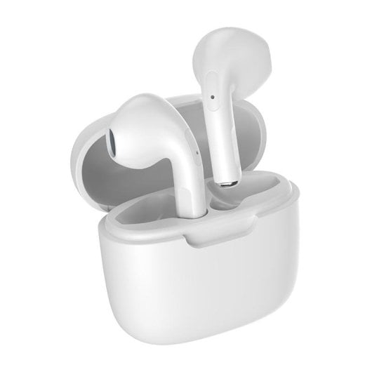 Auricolari Bigben COLORBUDS True Wireless Stereo Bluetooth per chiamate e musica bianchi