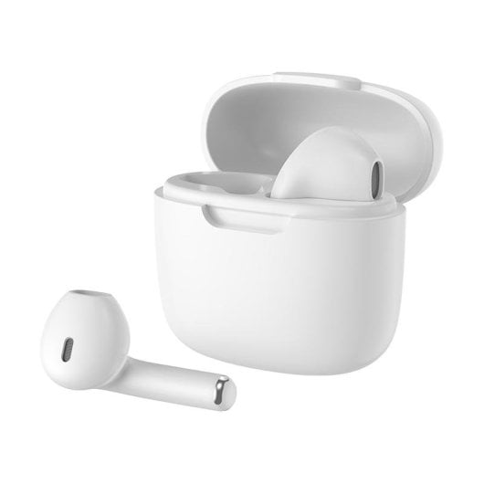 Auricolari Bigben COLORBUDS True Wireless Stereo Bluetooth per chiamate e musica bianchi