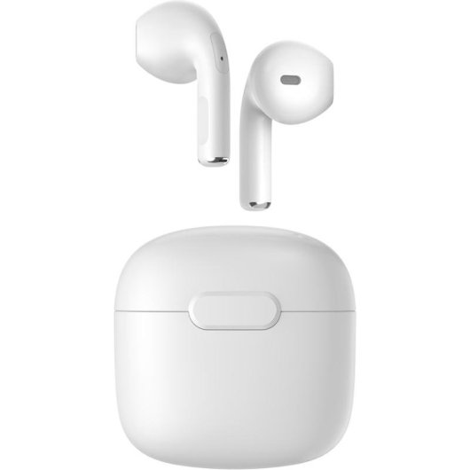 Auricolari Bigben COLORBUDS True Wireless Stereo Bluetooth per chiamate e musica bianchi