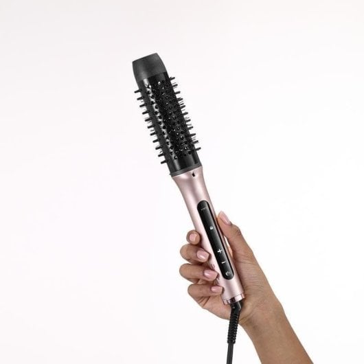 Brosse Coiffante BaByliss HSB200E 96W Céramique Ionique 4 Températures Contrôle Tactile Rose