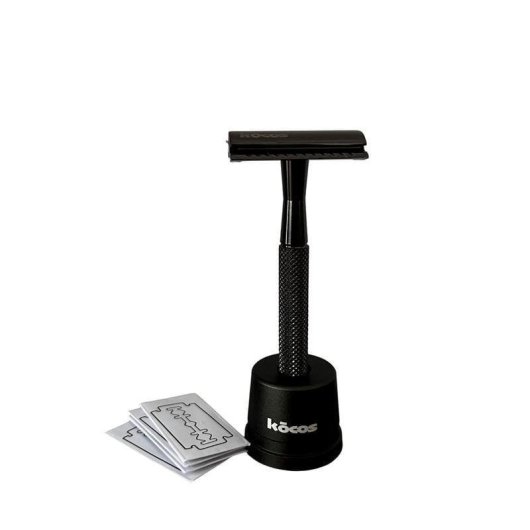 Máquina de Barbear Facial Kocos Xifos Clássica 5 Lâminas Inox Resistente à Água Base