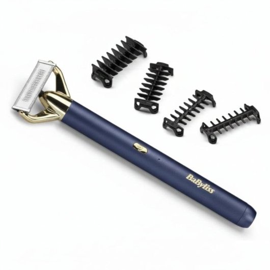 Rasoio Elettrico Viso BaByliss Super-X Metal X-Blade Senza Filo 45min Impermeabile 4 Pettini Ricarica Rapida