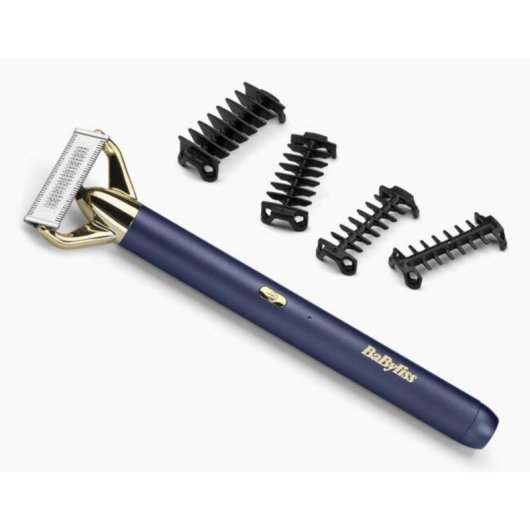 Rasoio Elettrico Viso BaByliss Super-X Metal X-Blade Senza Filo 45min Impermeabile 4 Pettini Ricarica Rapida
