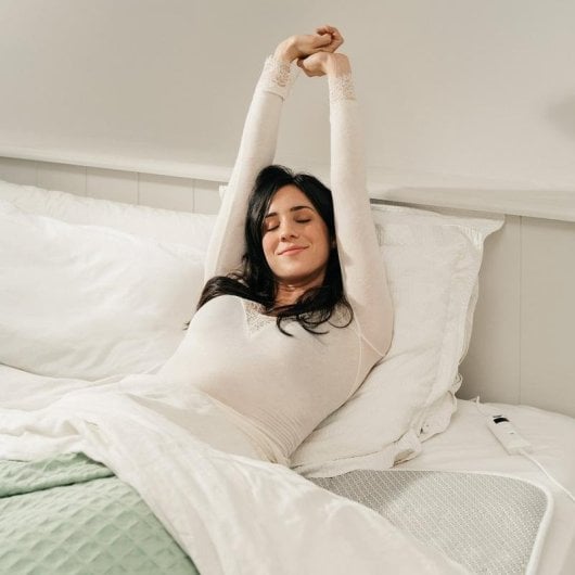 Manta eléctrica Daga Confort Cervical y Hombros hipoalergénica 2 temperaturas beige