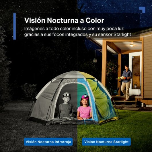 Tapo C425 Cámara de Vigilancia Exterior, 2K QHD, Detección IA Gratuita Avanzada, Visión Nocturna a Color