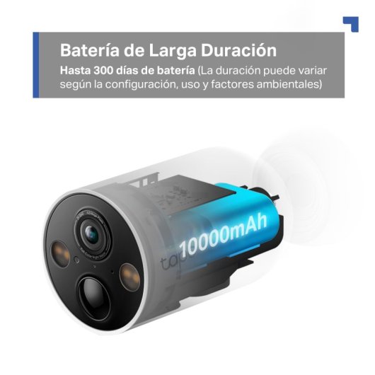 Tapo C425 Cámara de Vigilancia Exterior, 2K QHD, Detección IA Gratuita Avanzada, Visión Nocturna a Color