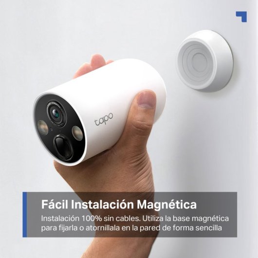 Tapo C425 Cámara de Vigilancia Exterior, 2K QHD, Detección IA Gratuita Avanzada, Visión Nocturna a Color