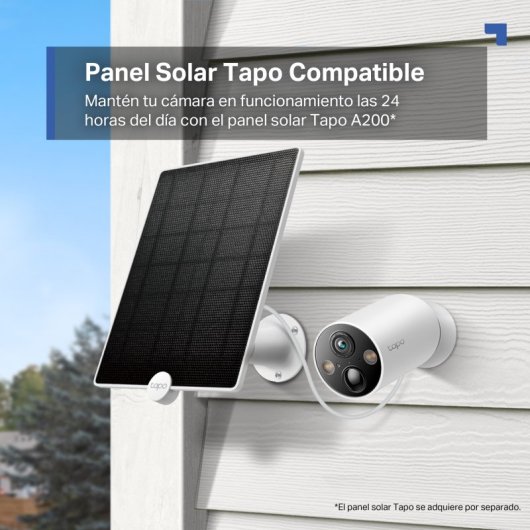 Tapo C425 Cámara de Vigilancia Exterior, 2K QHD, Detección IA Gratuita Avanzada, Visión Nocturna a Color