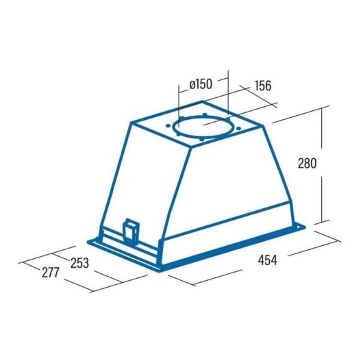 Campana extractora CATA GT Plus Integrable 49 cm control mecánico negra