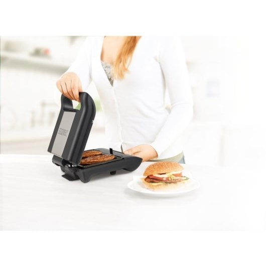 Parrilla eléctrica PRINCESS 117001 Compact Flex 700W placas extraíbles acero inoxidable