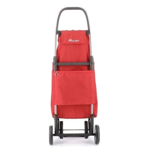 Chariot de courses Rolser I-Max MF 4L aluminium rouge 43L pliable