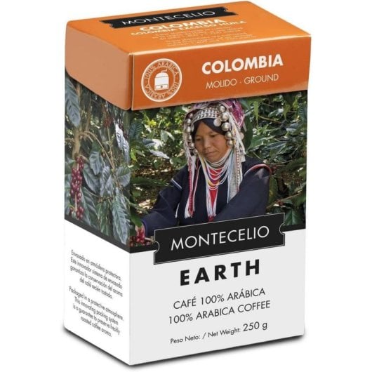 Café en grano Montecelio Colombia 100% Arábica 250 g aroma suave