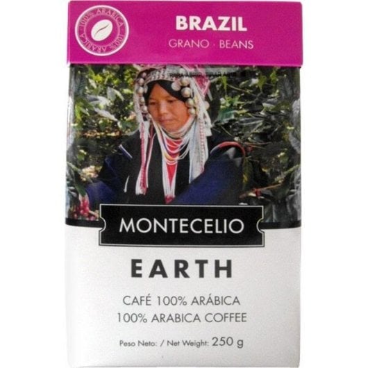 Café en grano Montecelio Brasil 100% Arábica 250 g crema espesa
